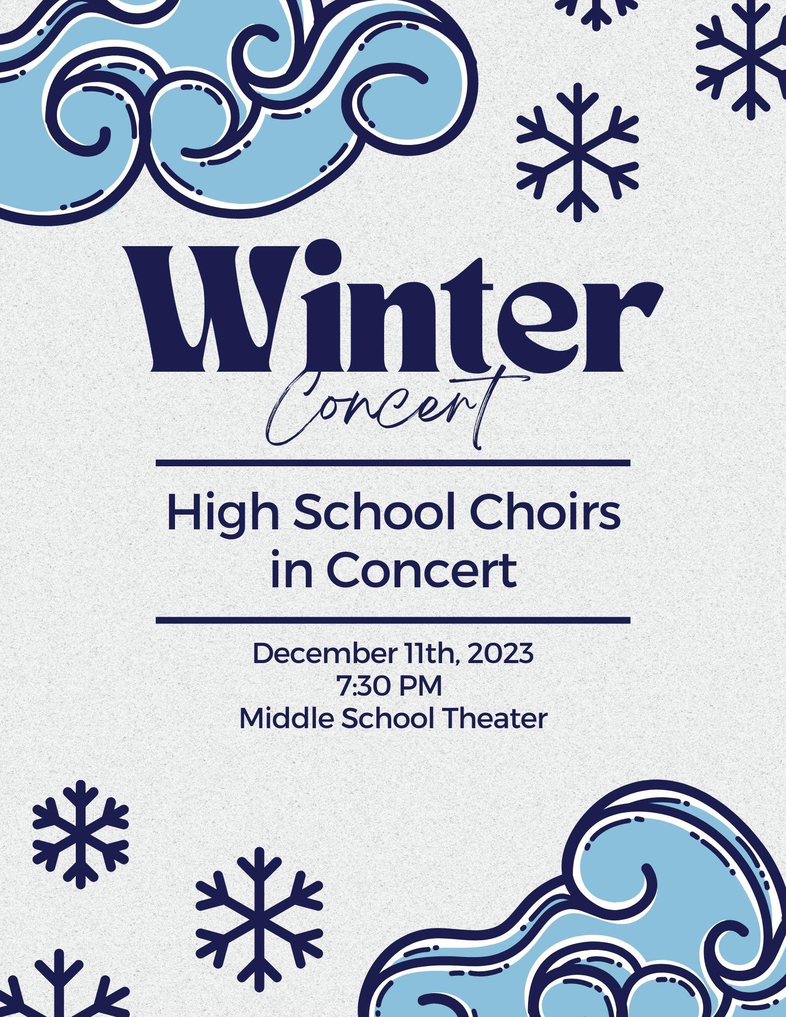 High School Winter Concert Image