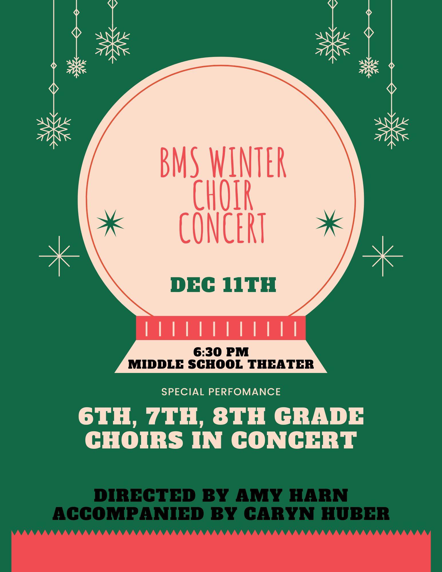 Middle School Winter Concert Image